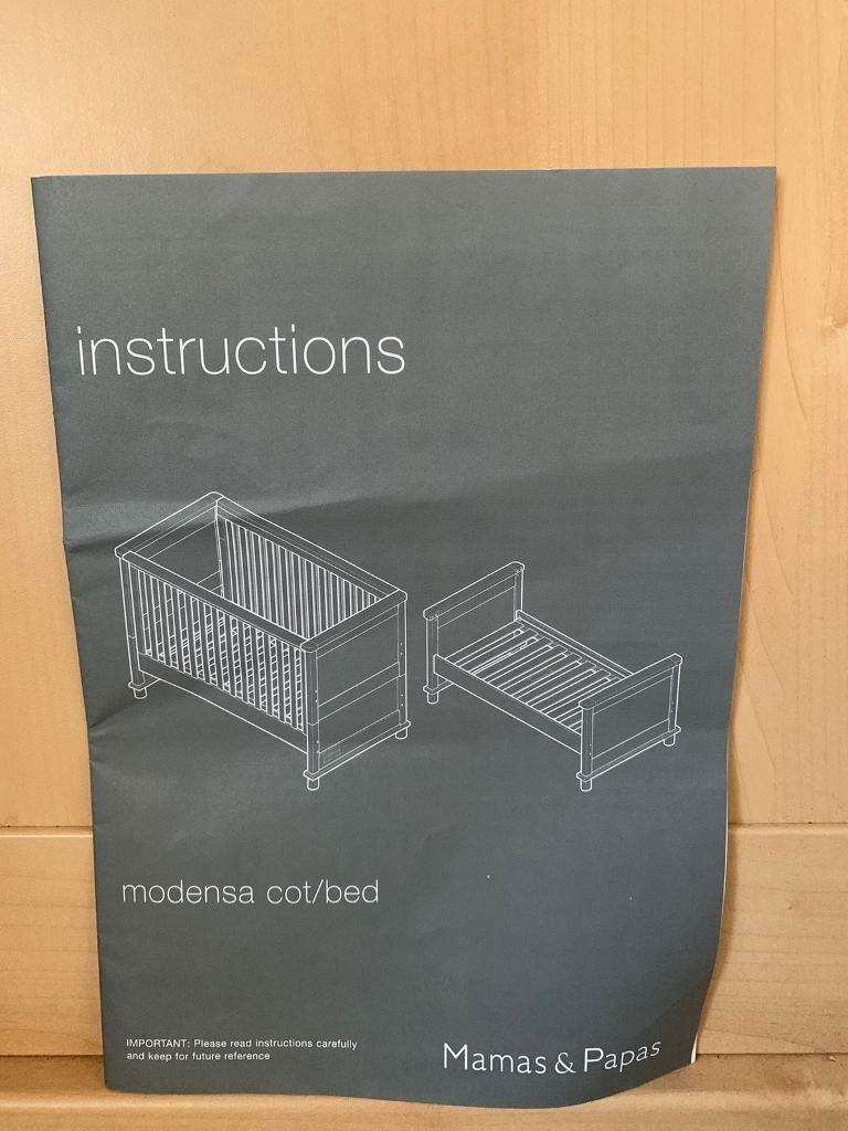 mamas and papas modensa cot bed